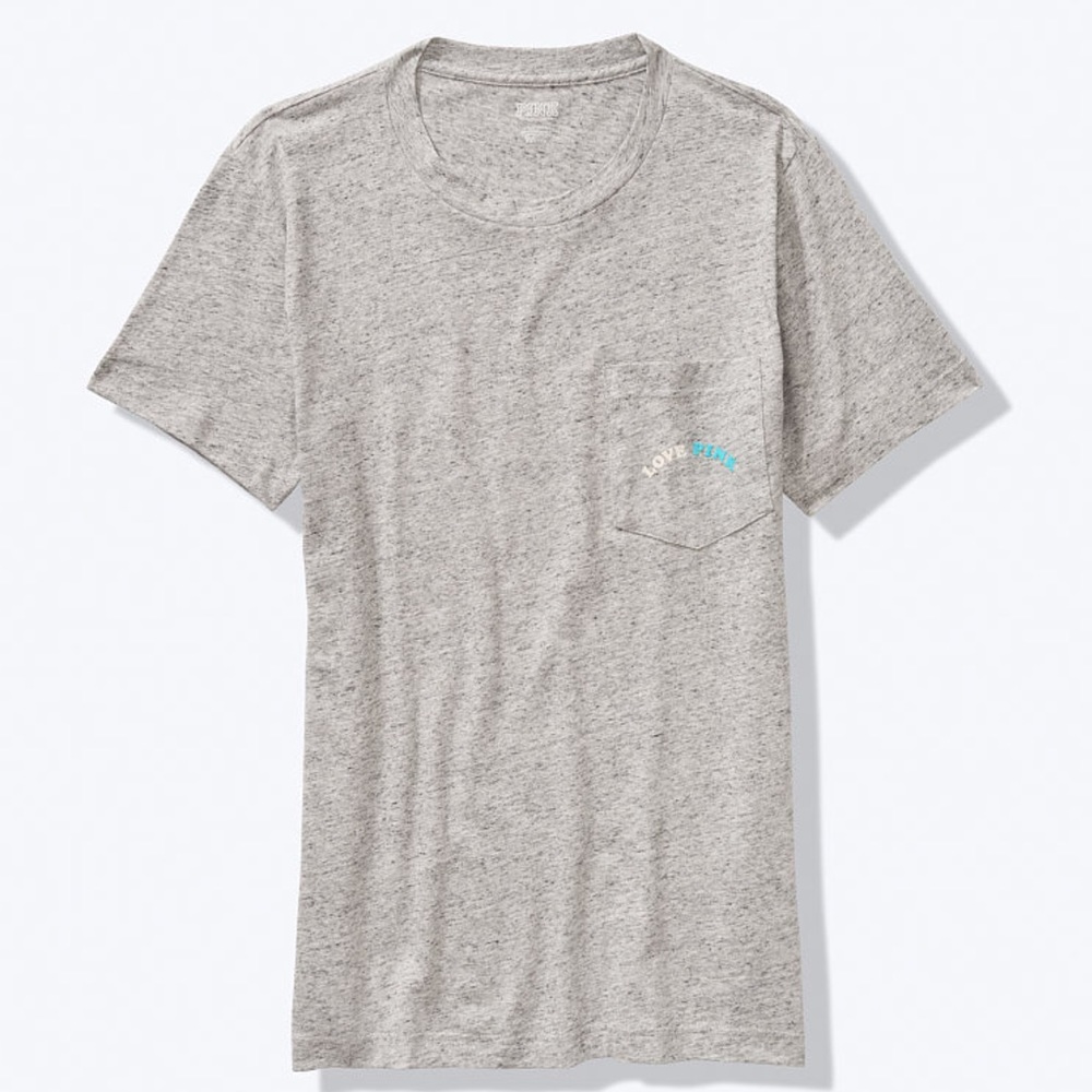 VS PINK SS CAMPUS TEE